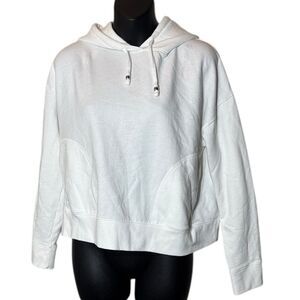 Greyson women’s xs archer hoodie Arctic white heavyweight luxe brushed fleece